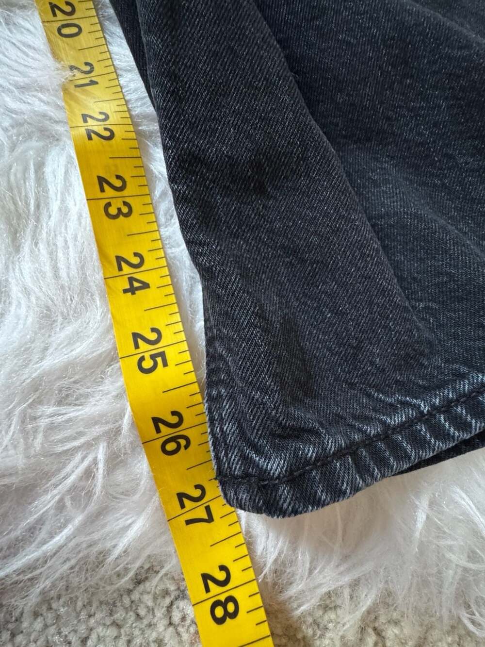 AE Size 14Short Curvy Super High-Waisted Baggy Straight Jean - Picture 12 of 12